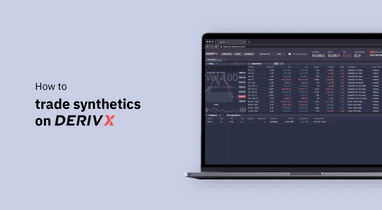 Trade synthetic indices on our highly customisable CFD trading platform. Watch this step-by-step guide to find out how to place your first trade.