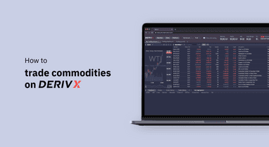 Watch our video to find out how to place a commodities CFD trade on Deriv X – a customisable multi-asset CFD trading platform.