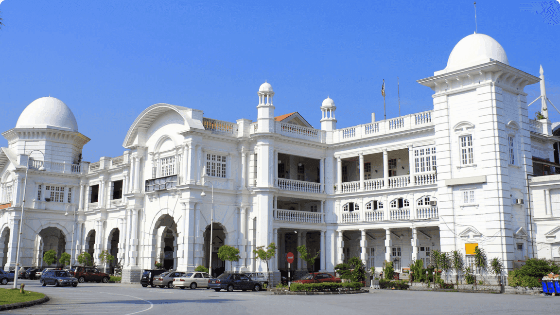 White architecture building in Ipoh