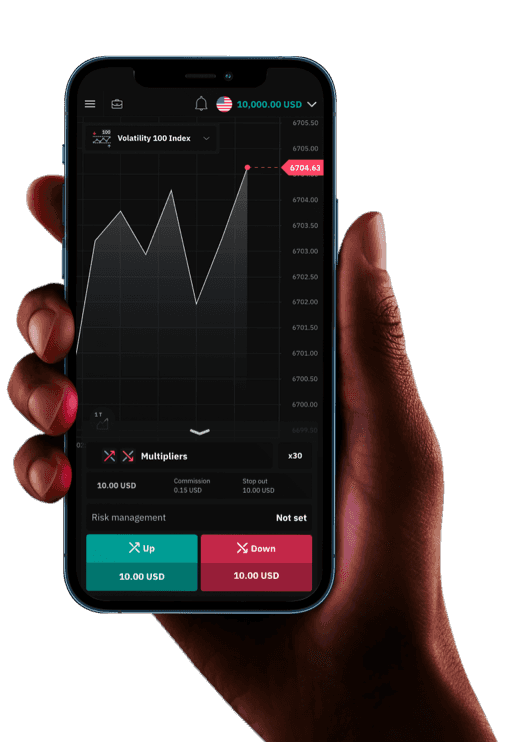 DTrader platform black theme